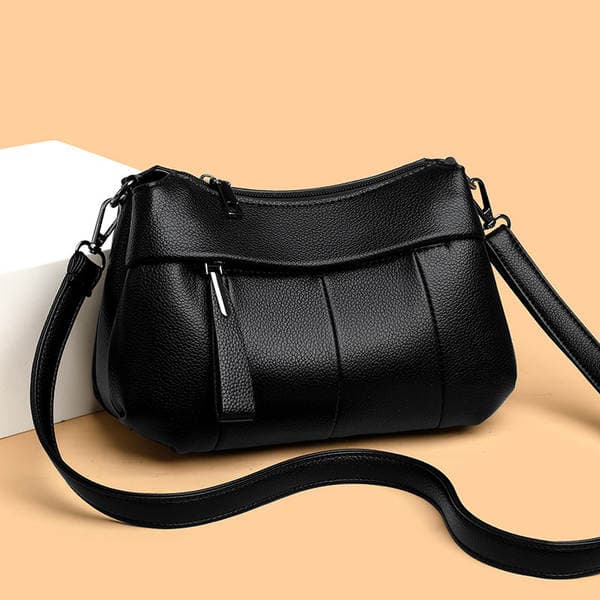 Soft Leather Handbag For Women - Elegant Mid-Age Mother's Crossbody Bag, New Spring Arrival Small Shoulder Bag