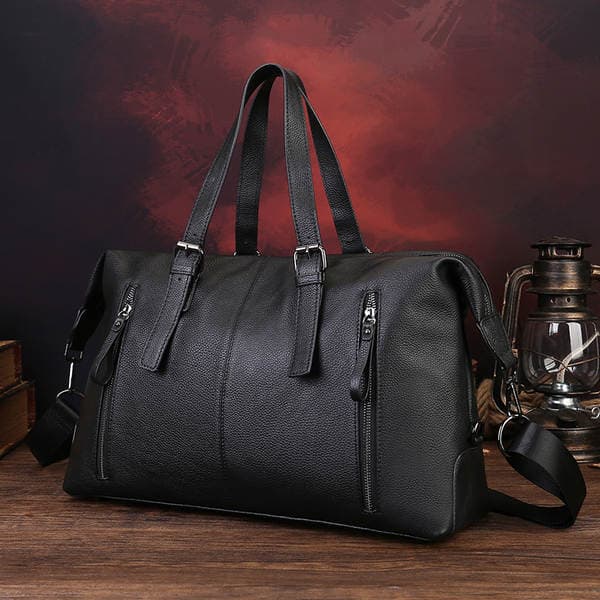 Cross-Border New Large Capacity Outdoor Gym Bag Fashion Casual Men's Travel Bag Genuine Leather Handbag And Crossbody Bag For Business Trips