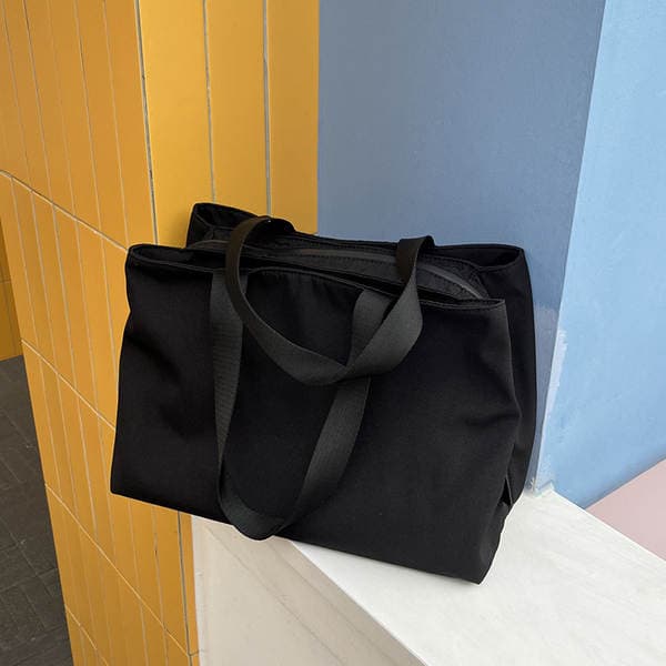 Qiaoge New Nylon Shoulder Tote Bag For Women - Large Capacity Multi-Compartment Commuter Bag, Laptop Bag, Diaper Bag, Trendy