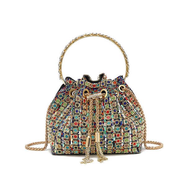 Cross-Border Rhinestone Evening Handbag For Women New High-Beauty Fashion Diamond-Encrusted Shoulder And Crossbody Bag
