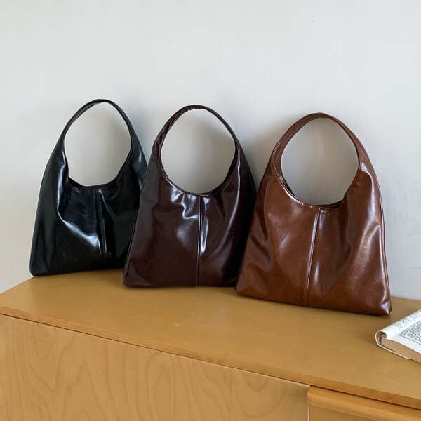 2026 New Women's Vintage Soft Leather Hobo Bag Large Capacity Handbag For Office Commuting Versatile Underarm Bag