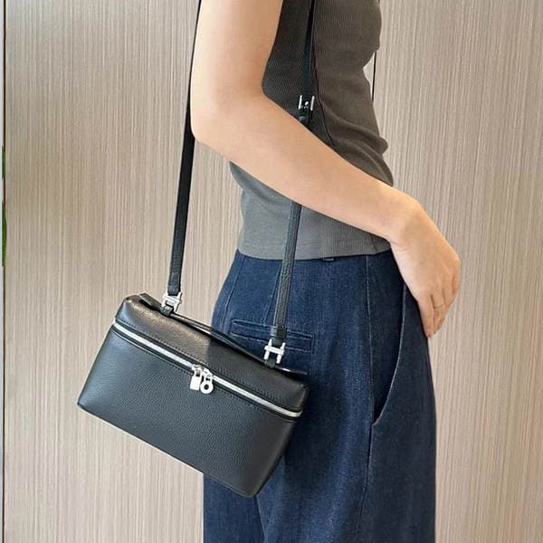 Premium Lunchbox Bag Gigi Style Genuine Leather Women's Bag Simple Versatile Shoulder Crossbody Box Bag Niche Elegant Handbag