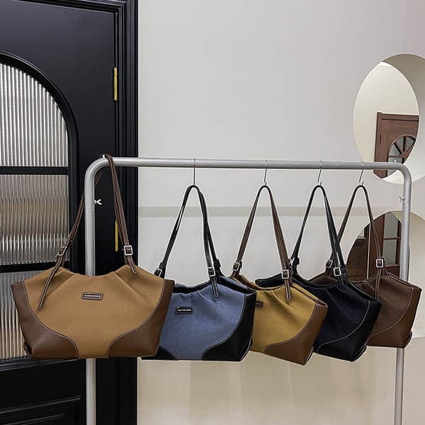 New Large Capacity Versatile Commuter Tote Bag, Stylish Casual Shoulder Bag, Premium PU Leather Underarm Bag for Women