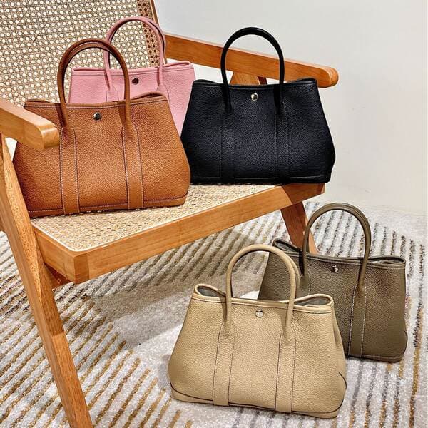 [Artisan Crafted] Garden Bag Party Genuine Leather Handheld Tote TC Cowhide Commuter Fashion Versatile Women's Bag