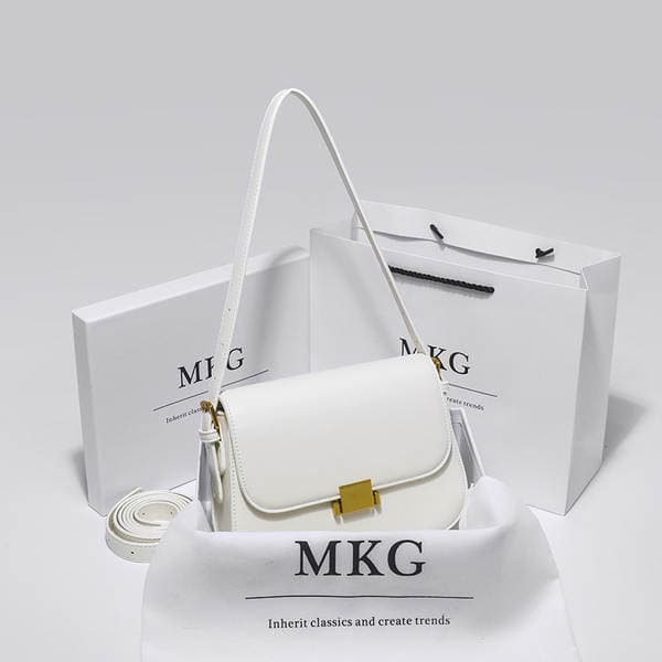 Genuine Leather Small Square Bag 2026 New Arrival Niche Designer Luxury Versatile Crossbody Underarm Tofu Bag For Women