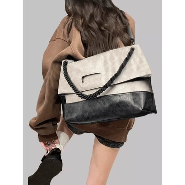 Women's 2025 New Trendy Fashion Wide Strap Crossbody Bag Luxury Versatile Messenger Bag For School And Commuting Tote