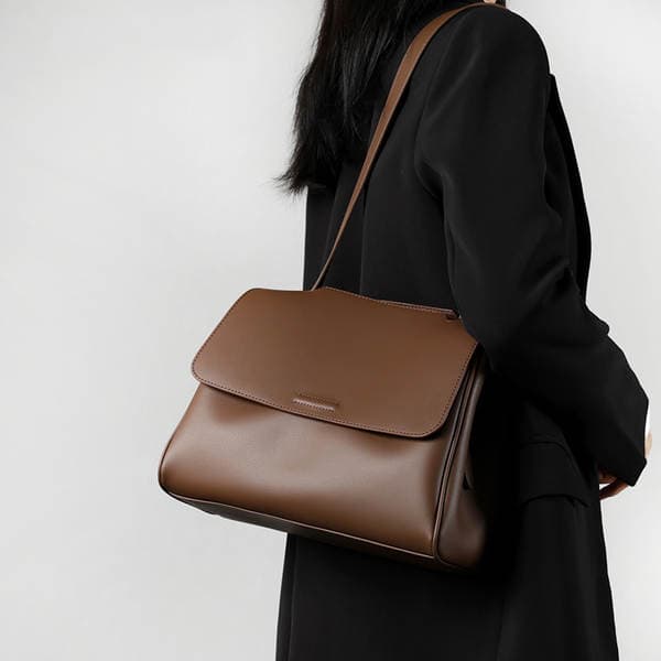 Women's Genuine Leather Bag 2026 New Arrival Luxury Niche Tote Bag Large Capacity Crossbody Bag Commuter Handbag