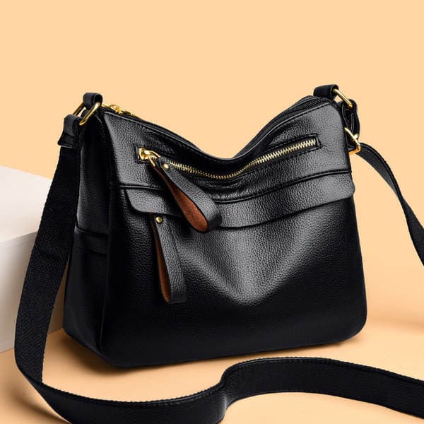 Cross-border New Large Capacity Women's Shoulder Bag, Korean Style Casual Versatile PU Crossbody Bag for Work and Commuting