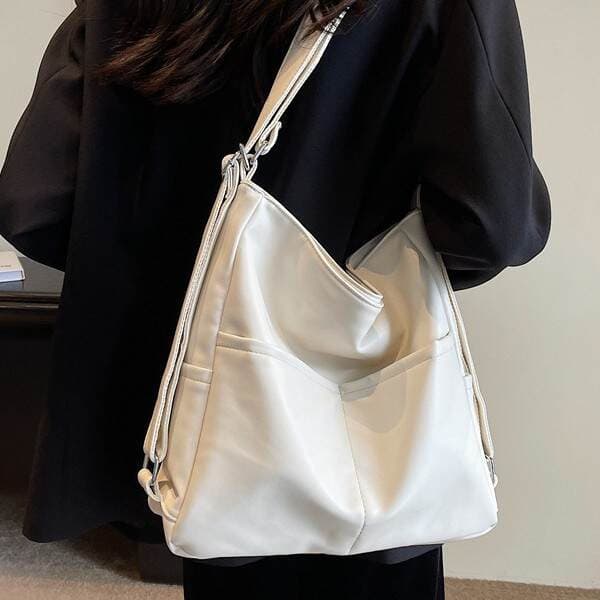 PU Leather Waterproof Backpack & Crossbody Bag for Women, 2-in-1 Commuter Tote Bag, 2023 New Autumn/Winter Shoulder Bag