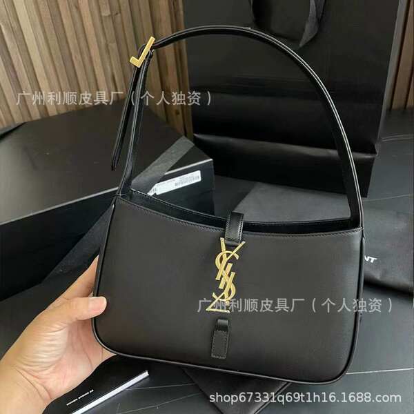 Luxury LE57 Underarm Bag Genuine Leather Handbag Hobo Crocodile Embossed Versatile Niche Shoulder Baguette Bag for Women