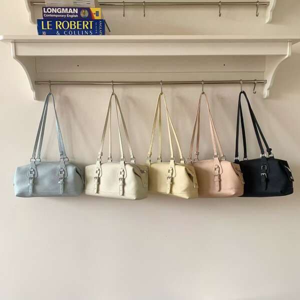 Duoguo Women's Bag - Premium Candy Color Handheld Baguette Bag 2026 Spring/Summer New Arrival Versatile Commuter Shoulder Bag