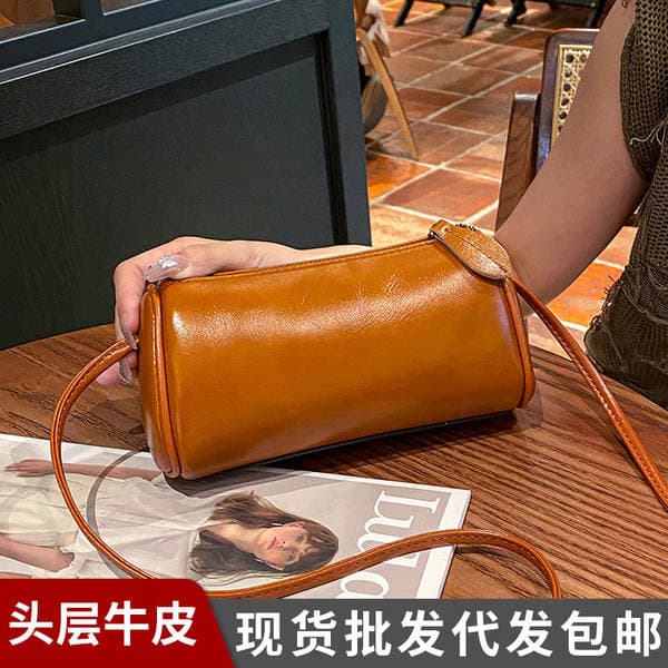 2025 New Fashion Exquisite Top Grain Cowhide Small Crossbody Bag For Women Genuine Leather Trendy Shoulder Bag
