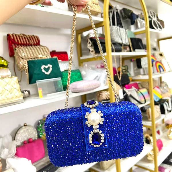 Cross-Border New Women's European & American Small Wallet, Silk Clutch For Banquets, Cheongsam Evening Bag, Crossbody Party Bag