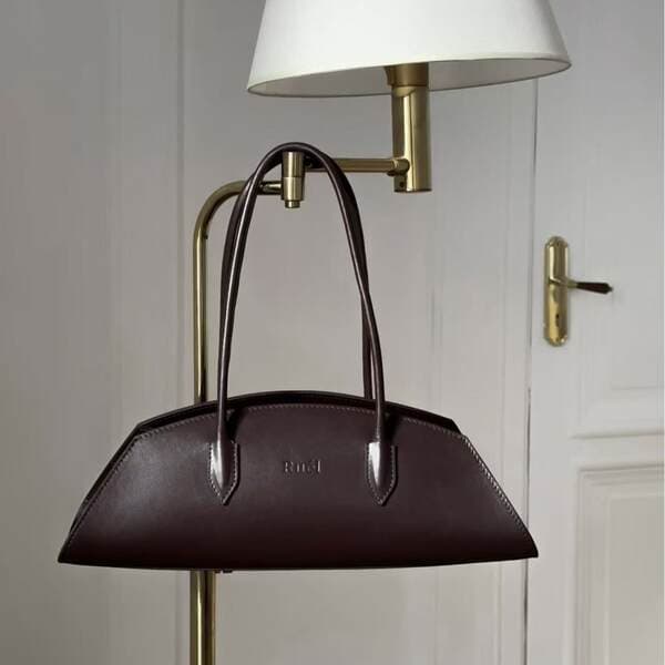 2025 Ruel Genuine Leather French Vintage Baguette Bag Autumn/Winter Commuter Suede Shoulder Bag Handbag