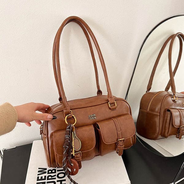 Retro Niche Underarm Bag For Women Autumn Winter Versatile Trendy Korean Handbag Large Capacity Bowling Bag Wholesale