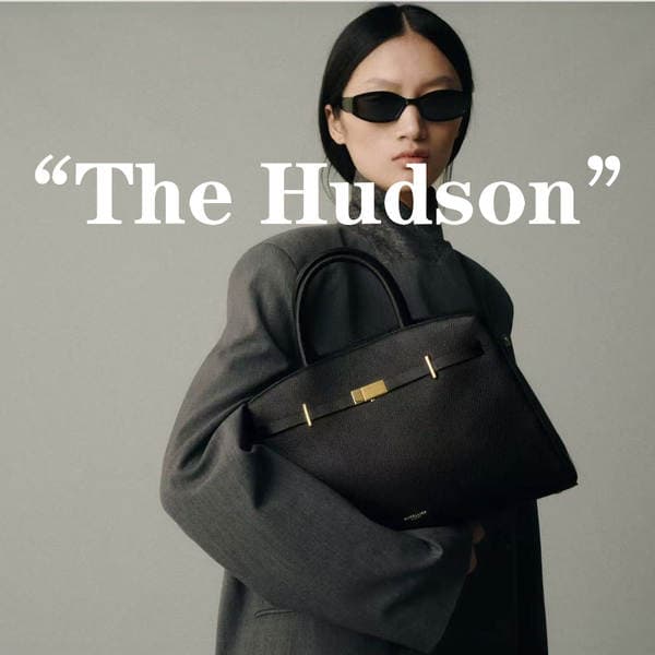 New DeMellier The Hudson Leather Handbag Shoulder Crossbody Bag Large Capacity Commuter Briefcase For Women