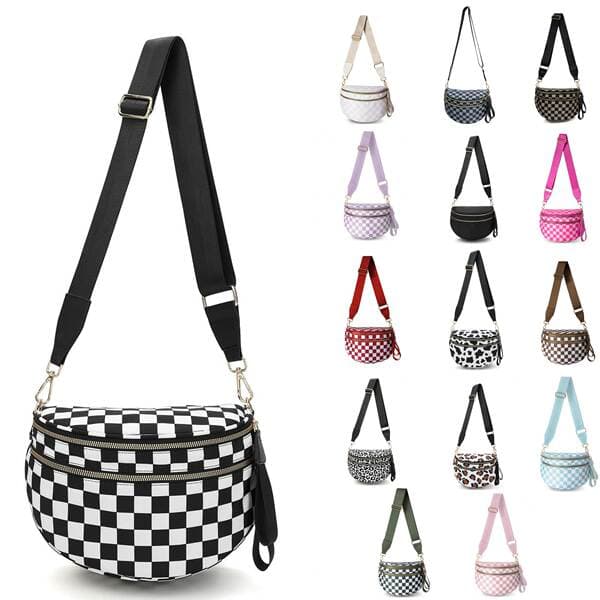In Stock Women's New Fashion Versatile Oxford Cloth Large Capacity Shell Shoulder Bag Lightweight Crossbody Sports Bag
