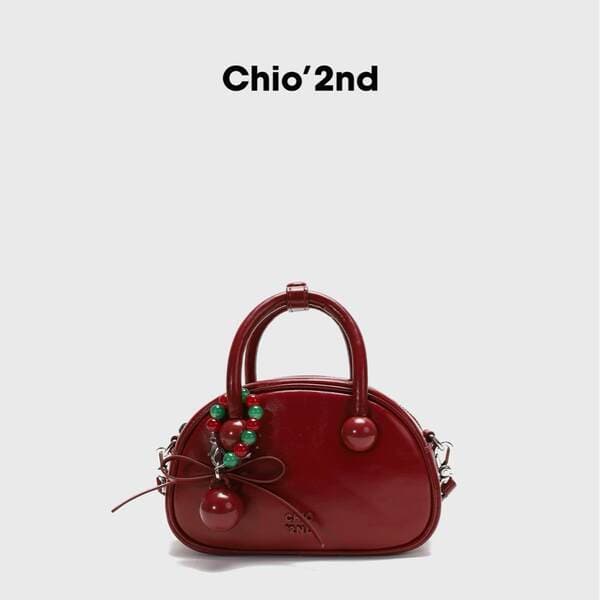 Nanfeng Chio2nd Sweet Date Genuine Leather Pillow Bag Exquisite Small Handbag For Women Wedding Bag Shoulder Crossbody Bag