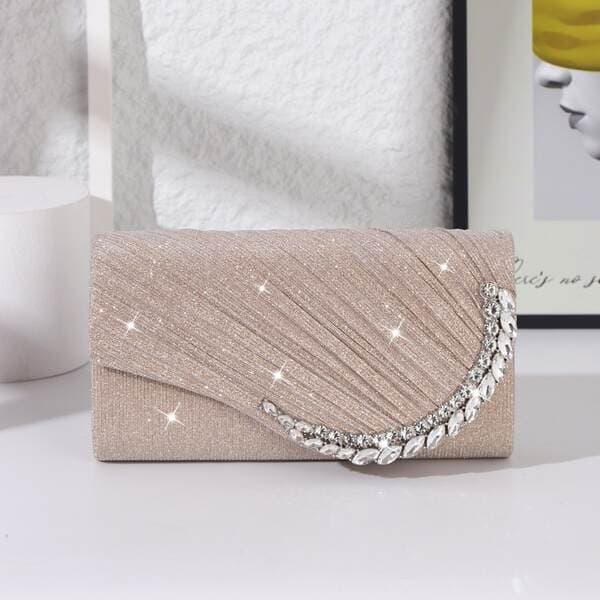 In Stock Wholesale Evening Clutch Bag Cross-Border Trade Pleated Handbag Elegant Banquet Bag For Qipao Gown Bridal Evening Wear