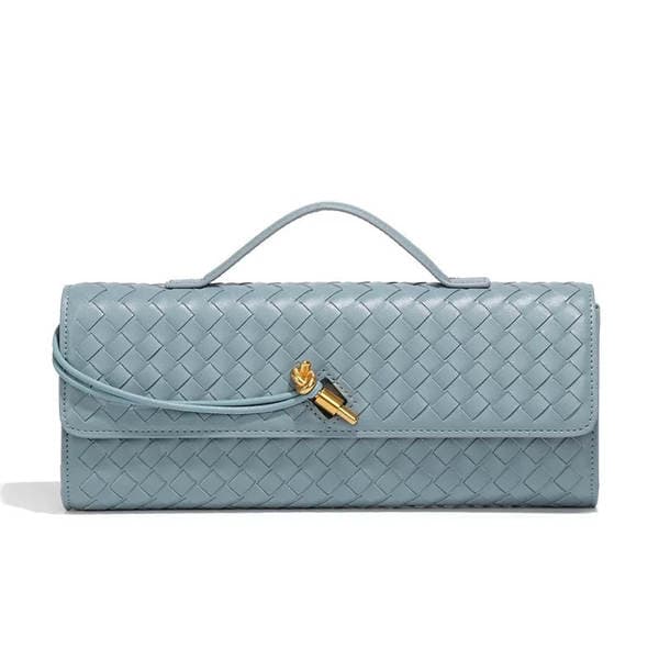 Woven Shoulder Baguette Bag Niche Luxury Horizontal Clutch Evening Bag Crossbody Versatile Fashion Elegant Bag
