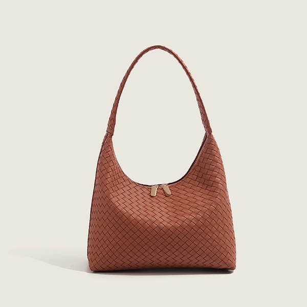 Korean Style New Woven Large Capacity Tote Bag Women's Shoulder Underarm Bag Fashion Versatile Luxury Handbag For Commuting