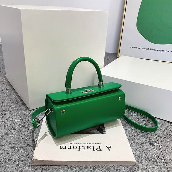 2024 French Niche Women's Bag Cross-Border New Solid Color Simple Handbag Shoulder Bag Stylish Crossbody Bucket Bag