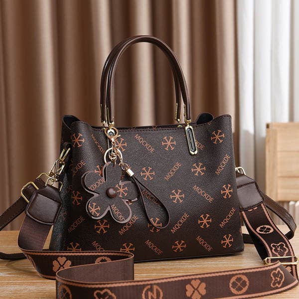 2025 New Fashion Versatile High-Texture Large Capacity Floral Handbag Shoulder Crossbody Bag