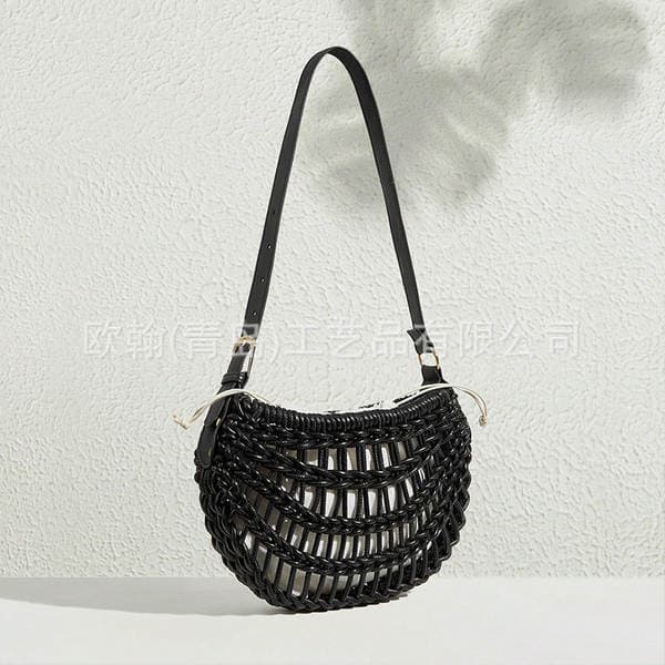 New Export PU Woven Crossbody Bag, Personalized Women's European & American Vacation Style Bag, Amazon Niche Designer Bag