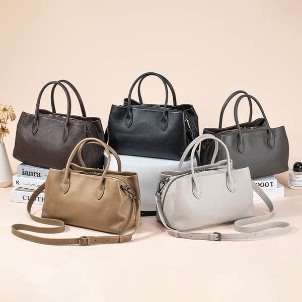 2026 New Genuine Leather Women's Handbag Versatile Large Capacity Top Grain Cowhide Commuter Shoulder And Crossbody Bag