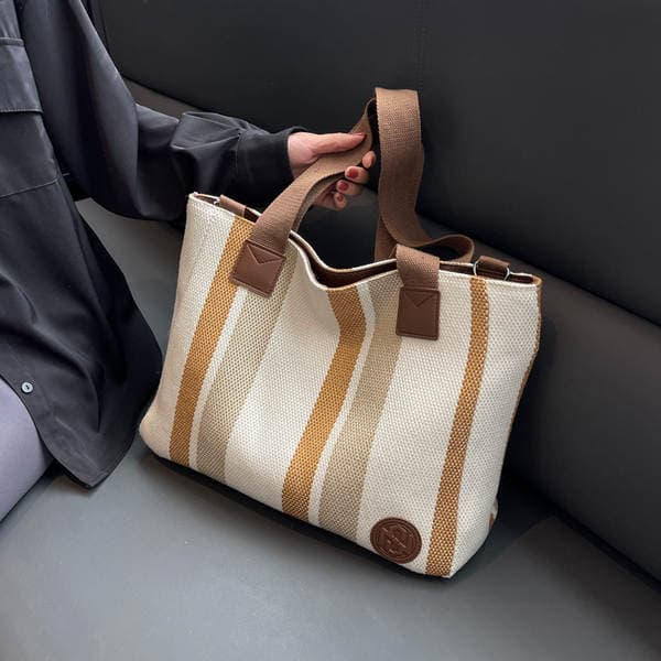 Women's Large Capacity Tote Bag 2025 New Canvas Handbag Casual Commuter Fashion Shoulder Bag