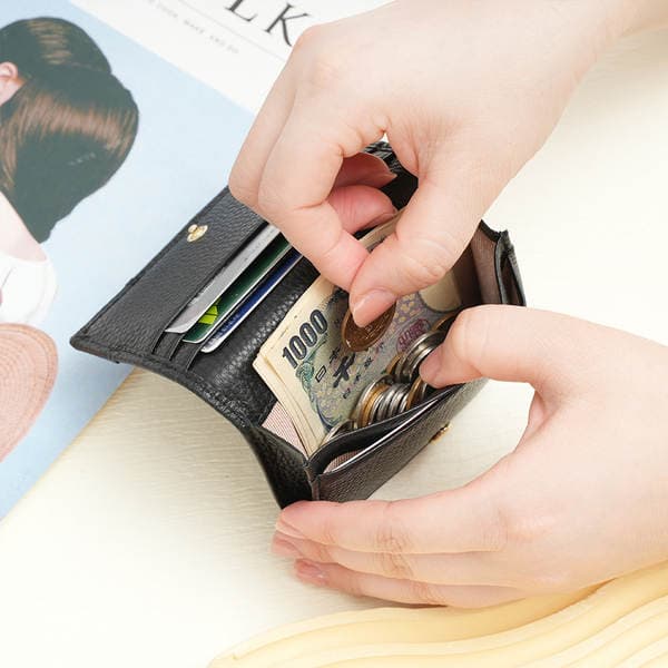 New Genuine Leather Wallet Card Holder For Women Luxury Cowhide Business Card Case Slim Multi-Slot Coin Purse