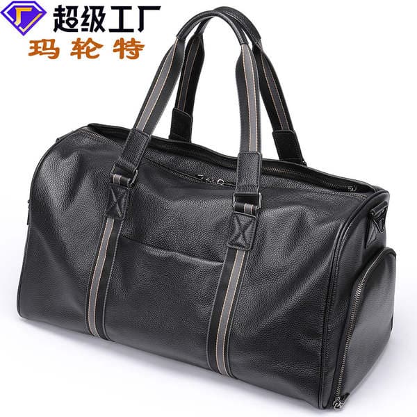 Malunte Large Capacity Genuine Leather Luggage Bag New Multifunctional Shoulder Travel Bag Cowhide Shoulder Bag Wholesale