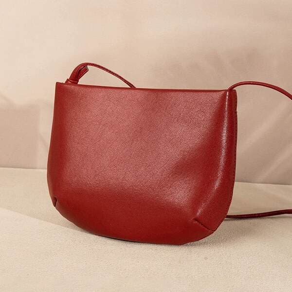 Gefini 2025 New Casual Versatile Cowhide Women's Bag Retro Shoulder Crossbody Fashion Saddle Bag
