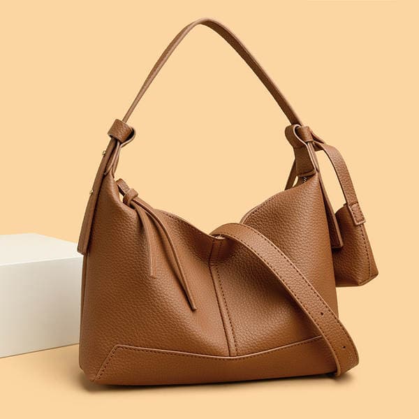 Summer 2025 New Collection Lunchbox Bag Niche Underarm Baguette Bag Luxury Soft Leather Shoulder Bag Crossbody Bag For Women