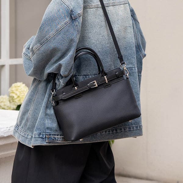 2026 New Top Grain Cowhide Tote Bag For Women Luxury Shoulder Handbag Large Capacity Genuine Leather Commuter Bag