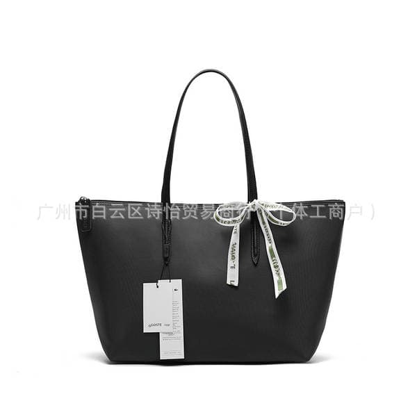 Horizontal L-Size French Crocodile Embossed Fashion Tote Bag, Large Capacity Dumpling Shopping Bag, Handheld Shoulder Bag For Commuting