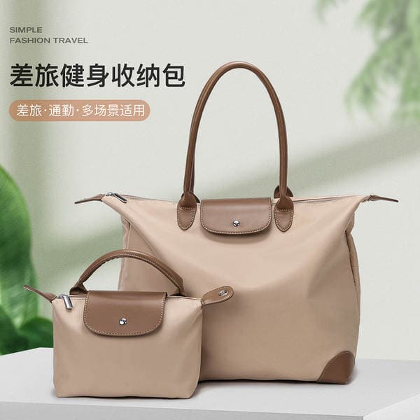 Travel Bag Simple & Stylish Tote Bag Shoulder Bag Gym Overnight Storage Bag Large Capacity Crossbody Commuter Bag