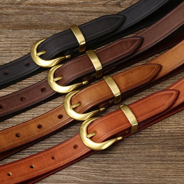 2026 New Genuine Leather Belt For Women Korean Style Trendy Versatile Retro Top Grain Cowhide Jeans Belt