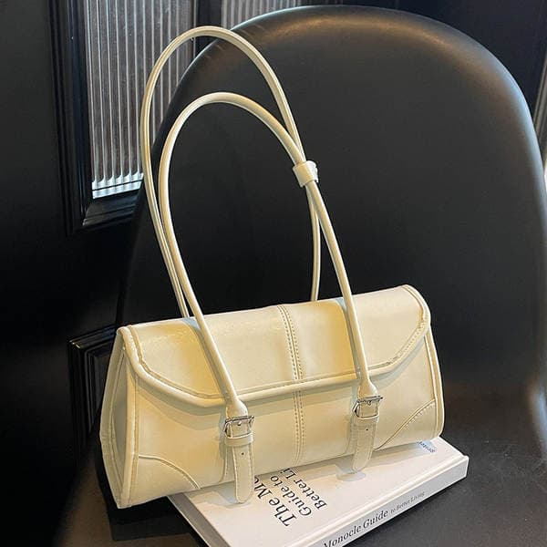2025 New Arrival Elegant Oil Wax Leather Underarm Baguette Bag High-End Texture Niche Versatile Commuter Fashion Shoulder Bag For Women