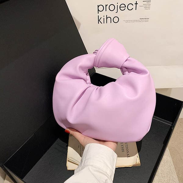 Korean Style Fashion Crescent Bag 2026 Spring New Arrival Cross-Border Textured Soft Leather Women's Handbag Minimalist Trendy