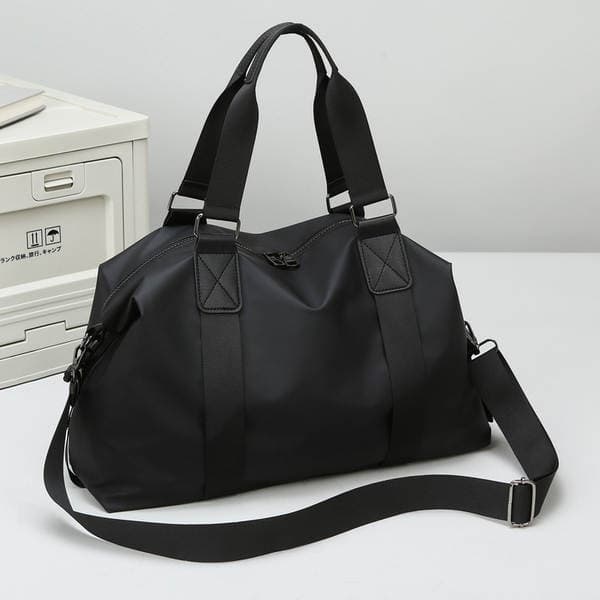Cross-Border Women's Fashion Simple Korean Style Commuter Handbag, Large Capacity Travel Carry-On Bag For Short Trips