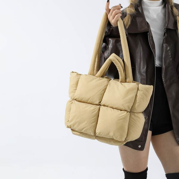 New Tote Bag Puffy Bag For Women, Large Capacity Soft Premium Padded Bag, Stylish Versatile Shoulder Bag