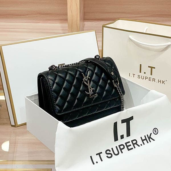 Luxury Genuine Leather Women's Handbag 2025 New Arrival Quilted Chain Crossbody Bag Fashion Versatile Small Square Bag