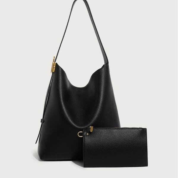 2025 Hobo Large Capacity Tote Bag For Women Soft Leather Bucket Bag Commuter Shoulder Bag Fashion Versatile Handbag