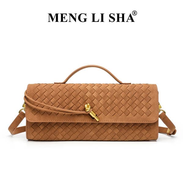 Autumn/Winter New Suede Woven Bag - Commuter Clutch Evening Bag For Women, Vintage Luxury Shoulder & Crossbody Accordion Bag