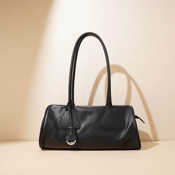 Women's Retro Baguette Shoulder Underarm Bag 2026 New Arrival Luxury Triangle Handbag Crossbody Bowling Bag