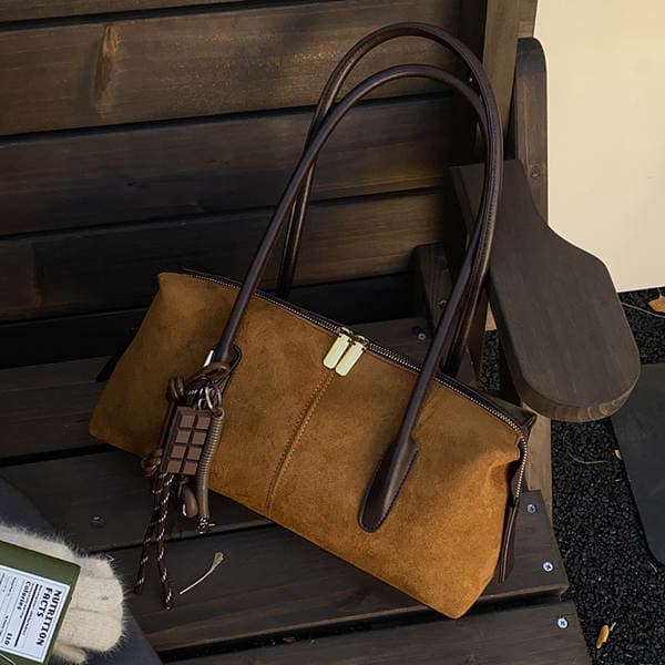 Women's Boston Handbag 2025 New Trendy Autumn/Winter Casual Large Capacity Retro Versatile Crossbody Bag
