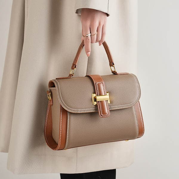 First Layer Cowhide Leather Bag, High-Quality Texture, Fashionable Shoulder Bag, Light Luxury Crossbody Bag, Universal Genuine Leather For Women