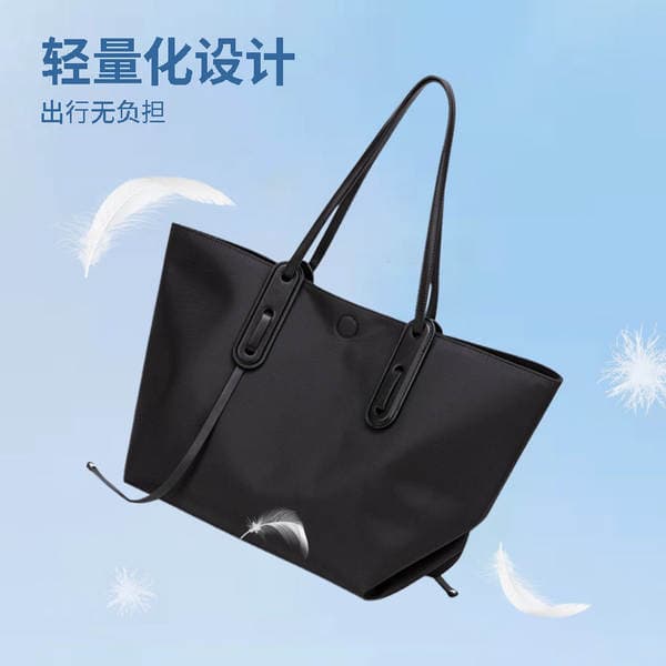New Women's Large Tote Bag Canvas Waterproof Oxford Fabric Shoulder Handbag With Inner Pouch Crossbody Bag For Travel