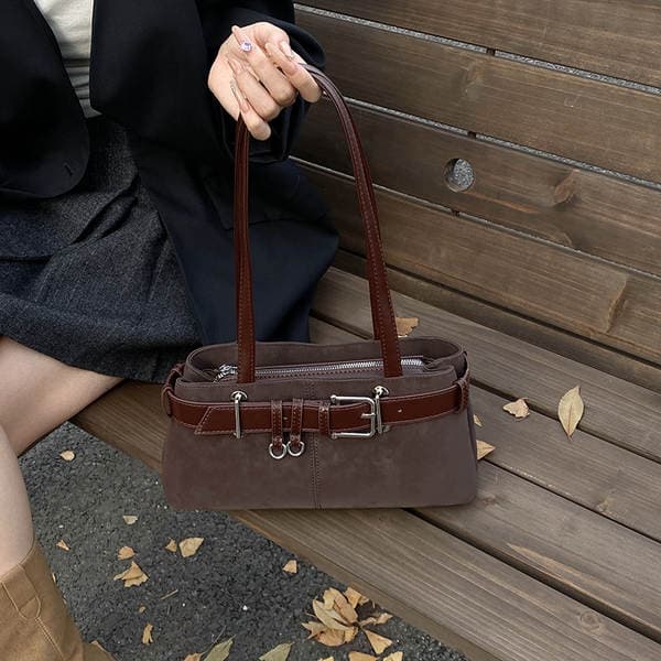 2025 Autumn/Winter New Retro Underarm Bag For Women High-End Fashion Shoulder Bag Commuter Baguette Handbag
